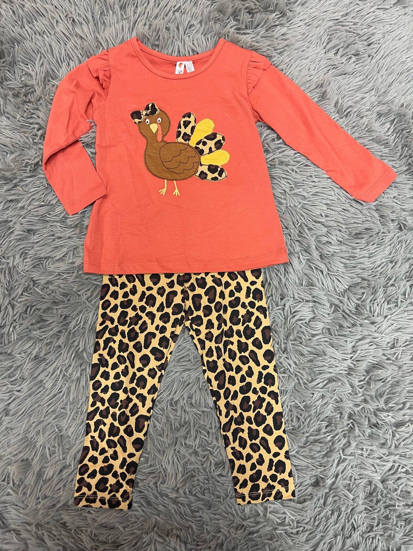 Turkey Tunic With Leopard Leggings