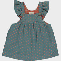 Opal Dress -Teal Check (Baby Girl)