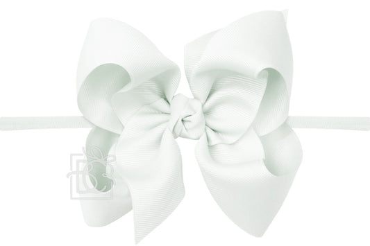 Powder Mint 1/4 Headband Bow 4.5