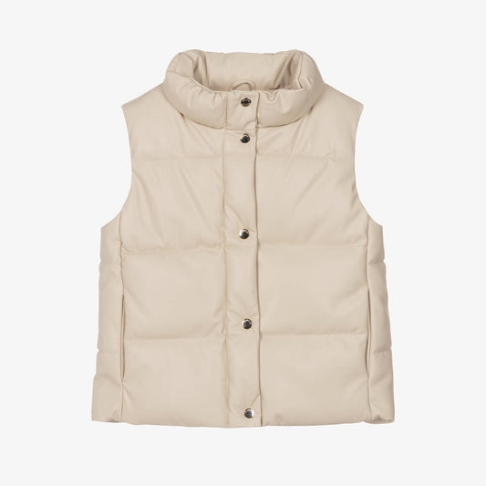 Beige Puffer Vest