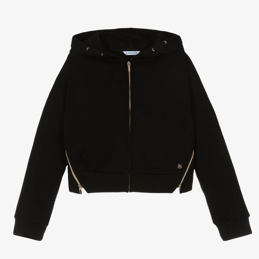 Fleece Hoodie in Black