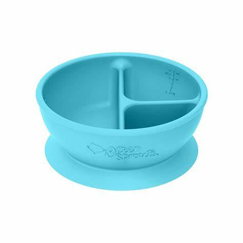 Blue Silicone learning bowl