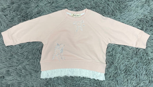 Deer Rhinestone Sweatshirt