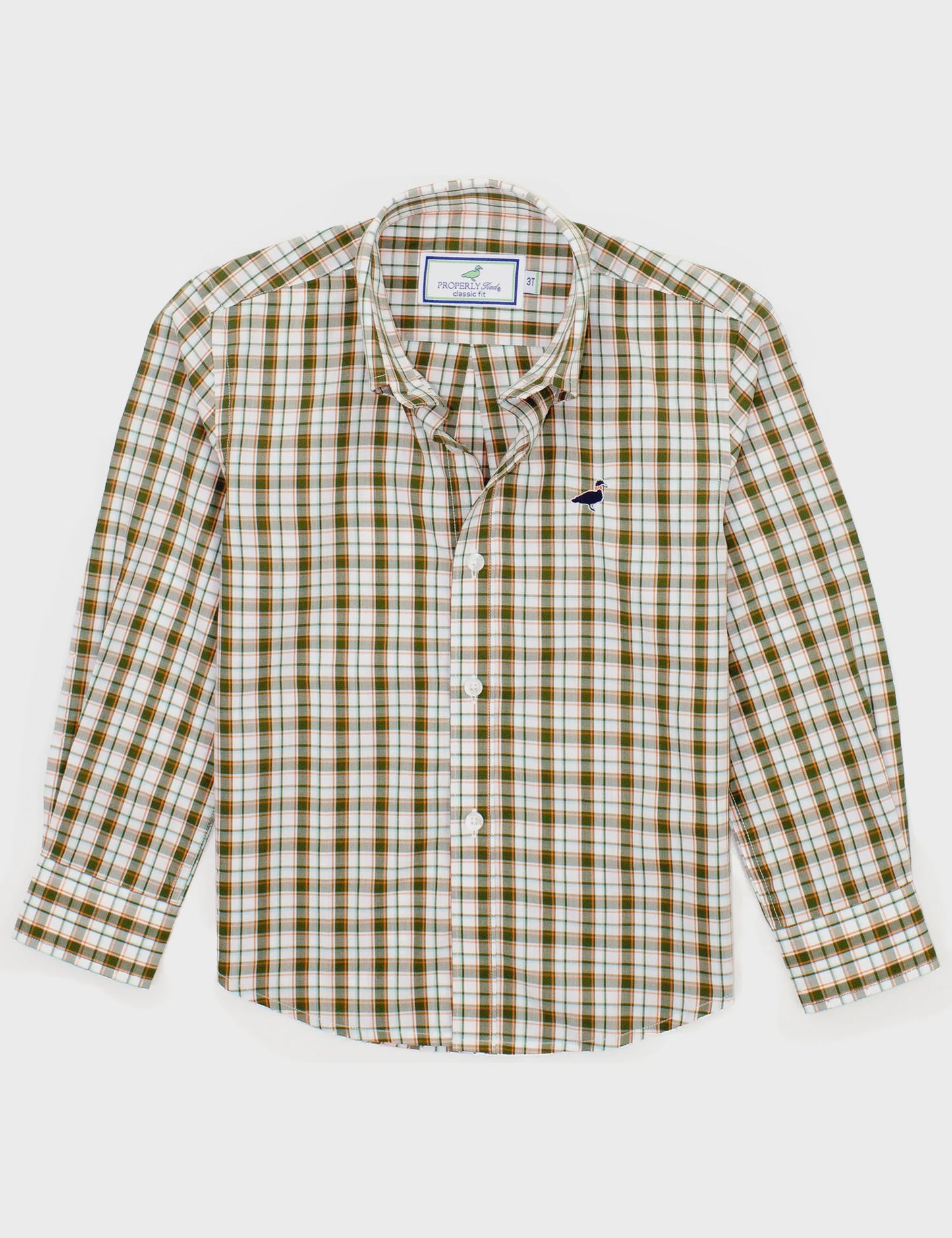 Boys Seasonal Sportshirt Olive Grove