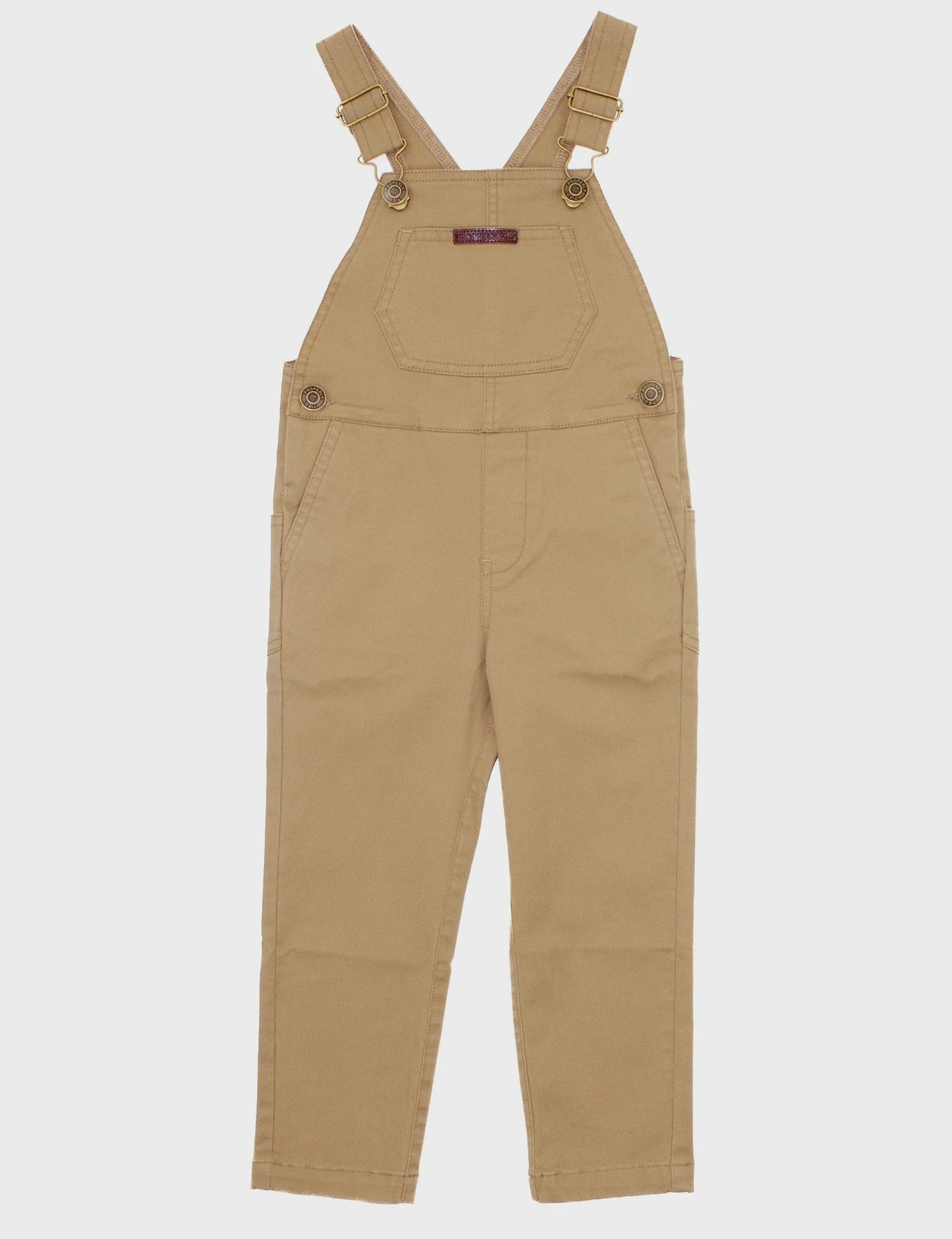 Boys Harvest Overalls Camel