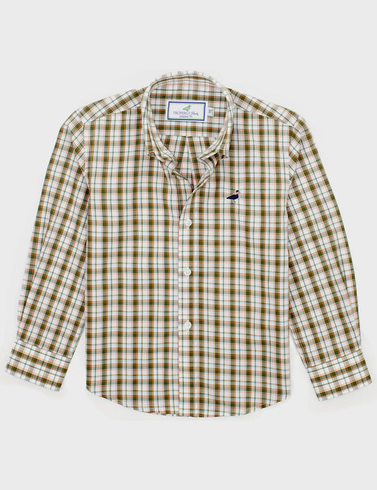 Toddler Boys Seasonal Sport shirt Olive Grove