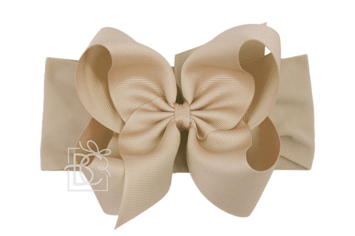 Oatmeal 5.5 wide Headband Bow