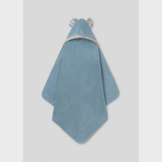 Baby Towel in Blue Elephant