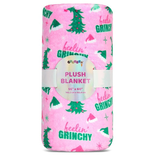 Feelin' Grinchy Plush Blanket