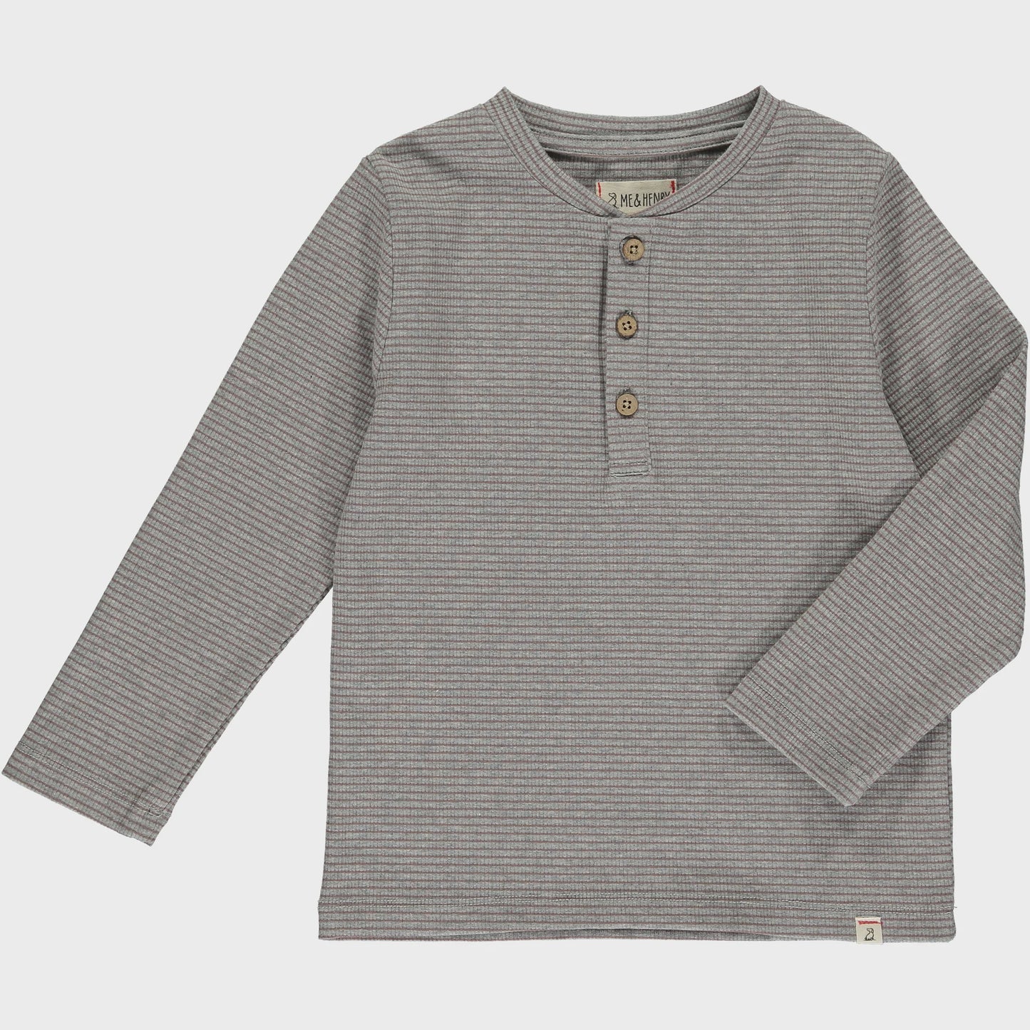 Toddler- Ribbed Henley Long Sleeve