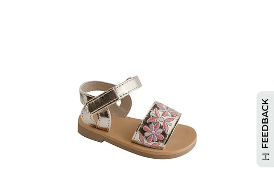 Gold Strap Sandal