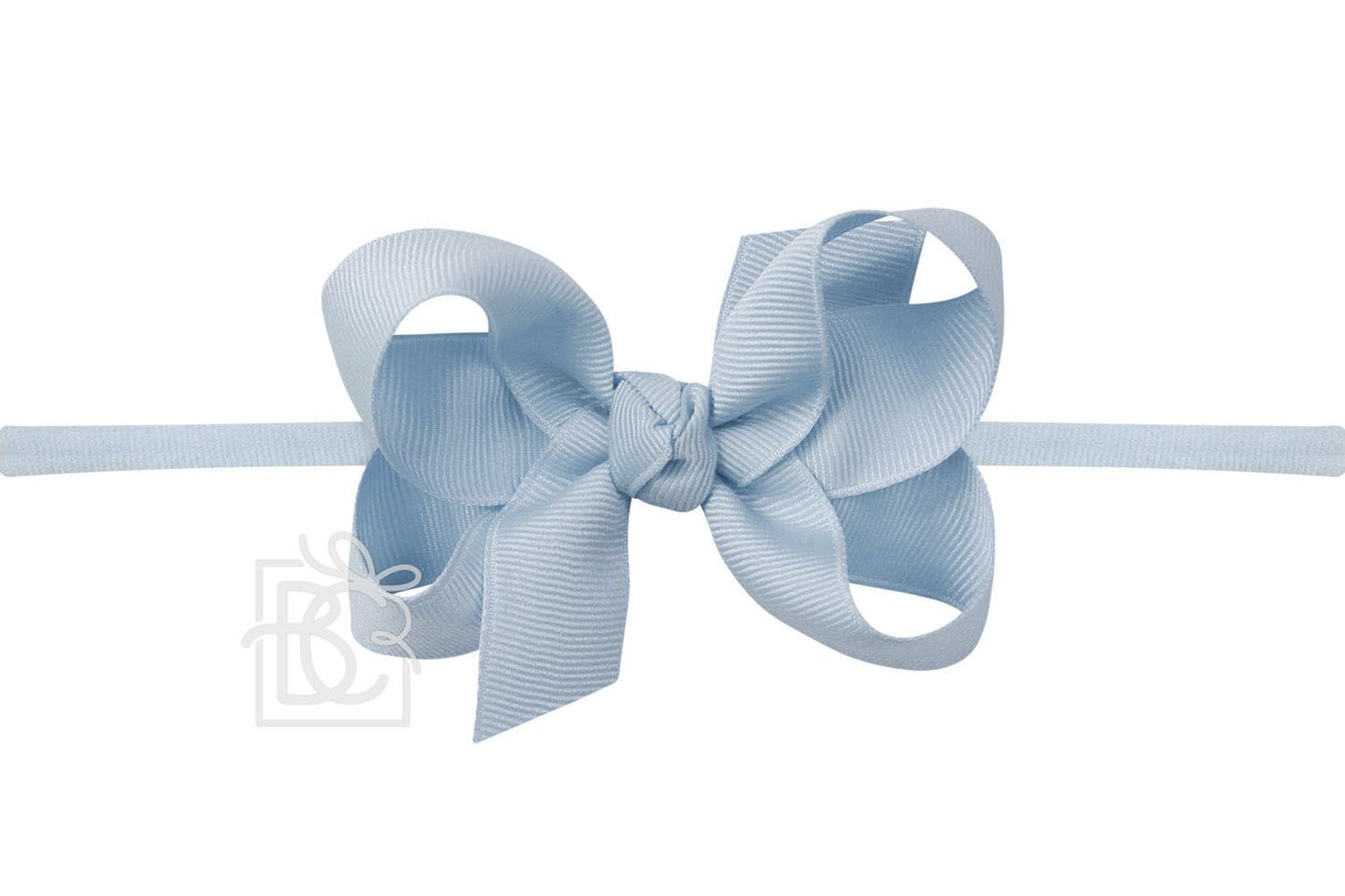 Millennium Blue 1/4" Pantyhose Headband w/ 3.5"  Bow