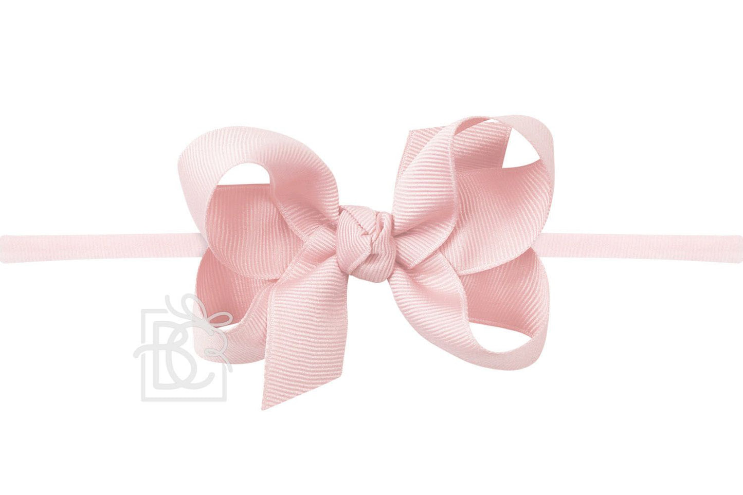 Light Pink 1/4" Pantyhose Headband w/ 3.5"  Bow