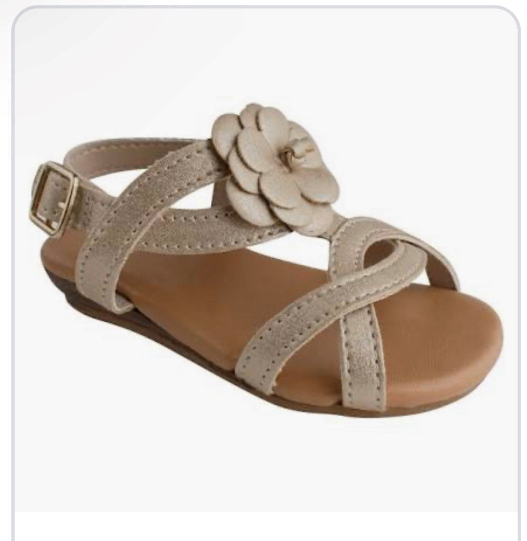 Champagne Cross Sandal