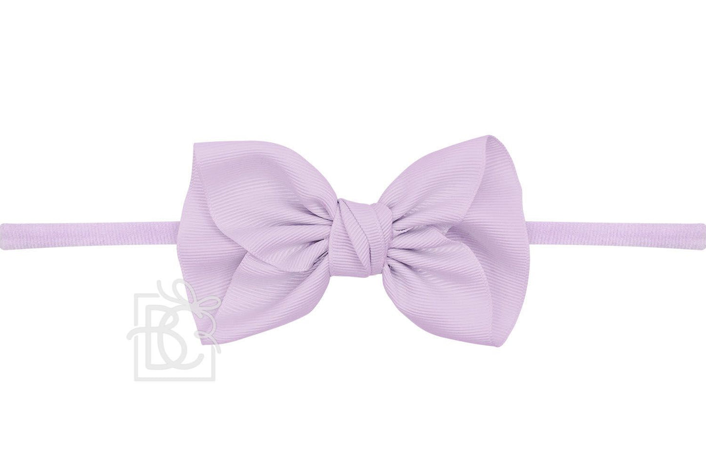 Light Orchid 1/4" Pantyhose Headband w/ 2.5" Anne Bow