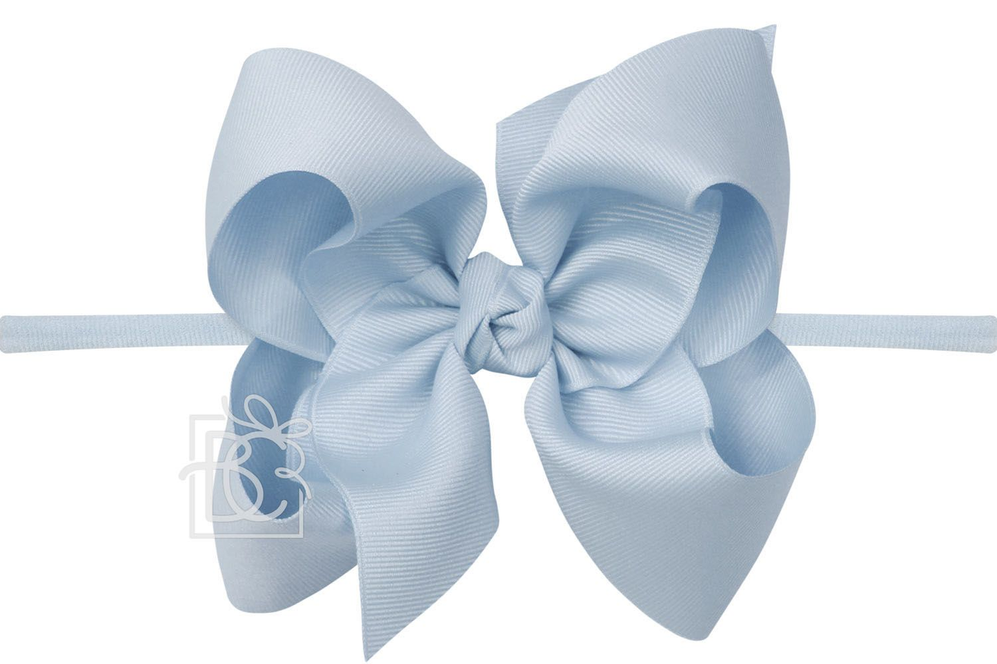 Millenium Blue 1/4" Pantyhose Headband with 5.5" Bow